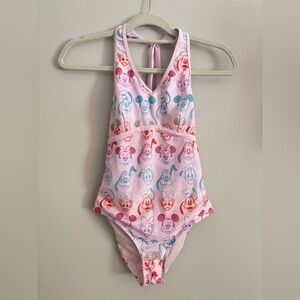 Disney Pink and Blue Mickey Mouse One Piece Swimsuit